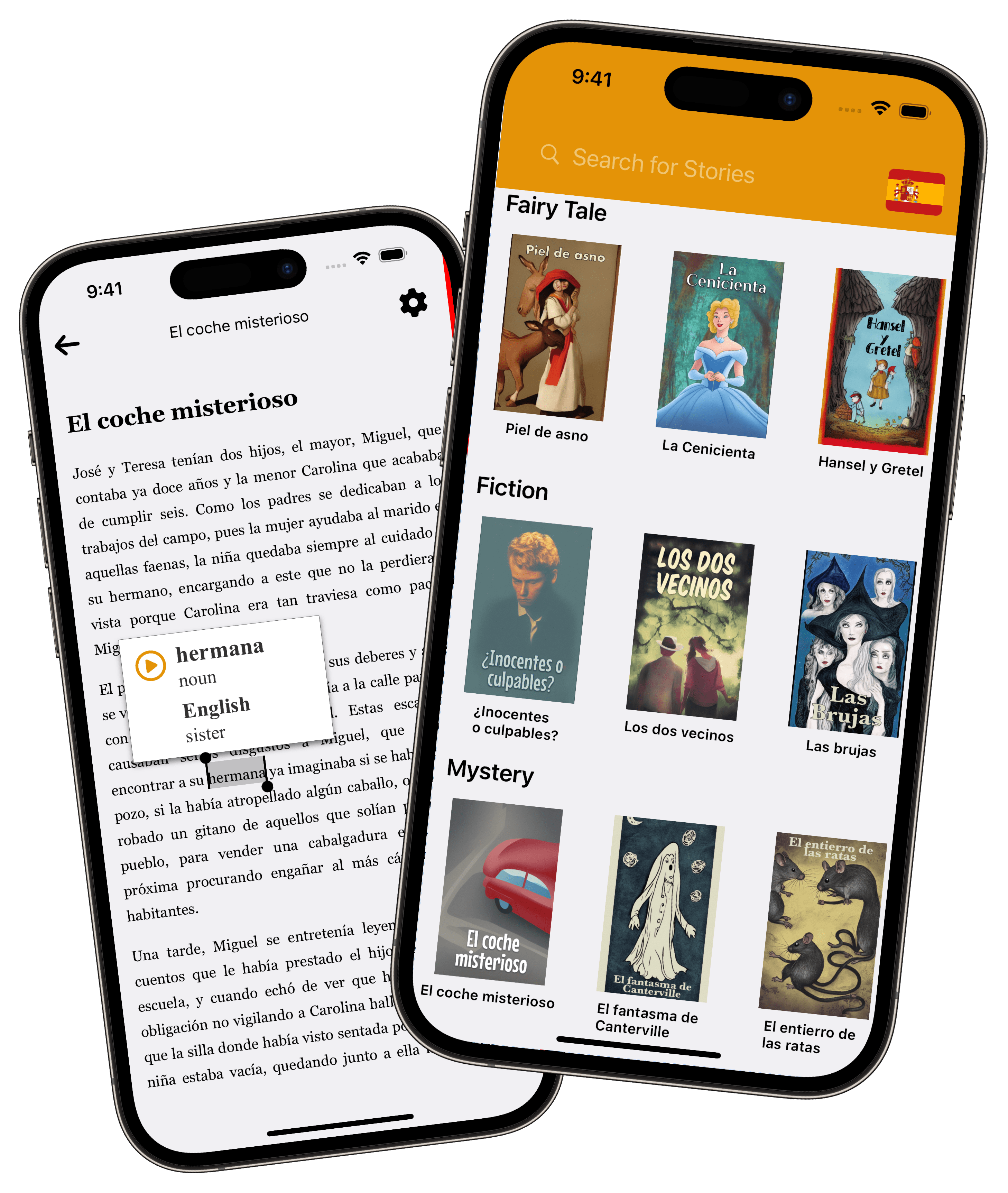 Tembo story catalog with word translation